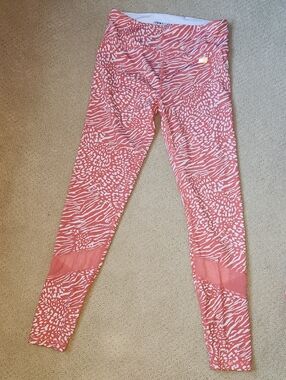 Tommy Hilfiger Pink and White Animal Print Leggings